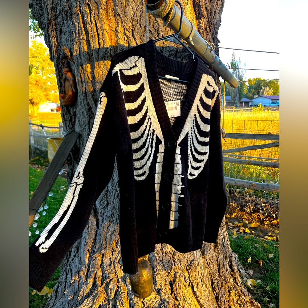 American Eagle Skeleton Sweater